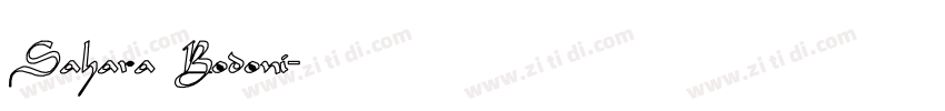 Sahara Bodoni字体转换